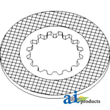 A & I PRODUCTS Plate, Parking  Brake Friction 5" x5" x0.3" A-1341170C1